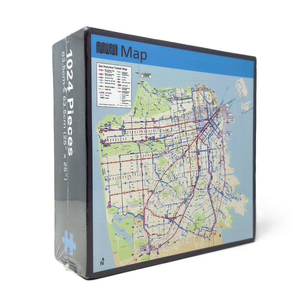San Francisco Muni System Map Puzzle