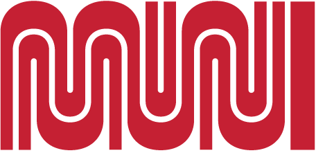 The Muni Worm logo in Red